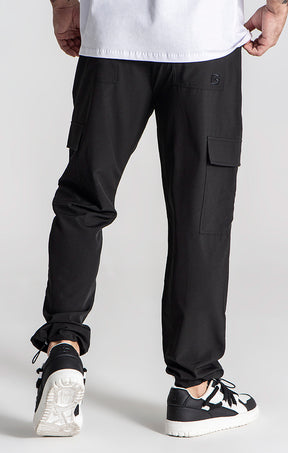 Black Tech Cargo Pants