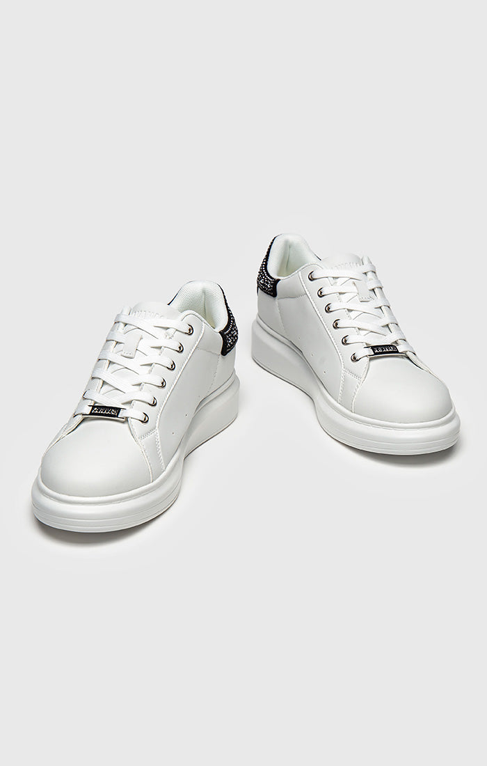 Silver Crystal Fade Sneakers