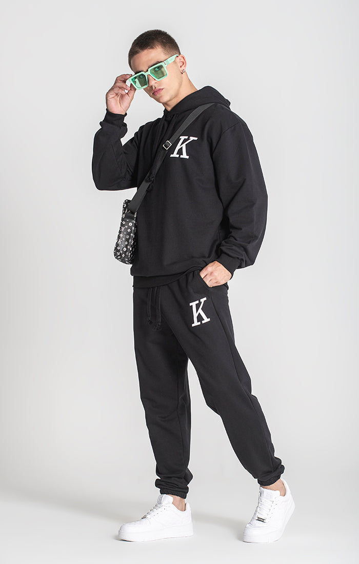 Black K Oversized Hoodie