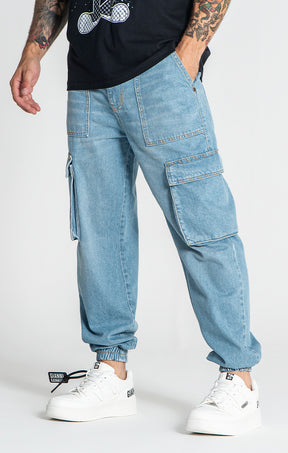 Light Blue Street Cargo Jeans