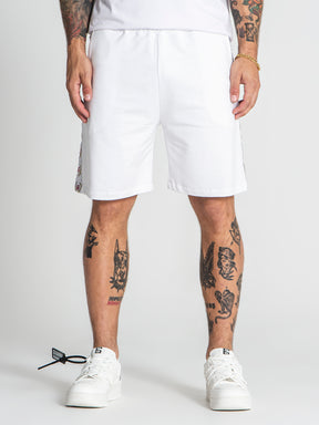 shorts / White Retro Shorts