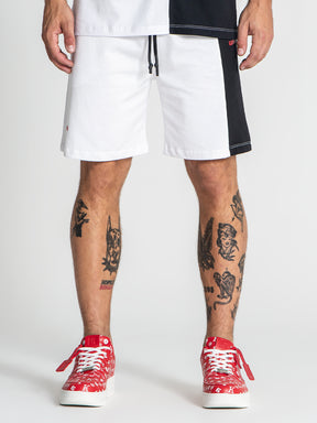 shorts / White Block Shorts