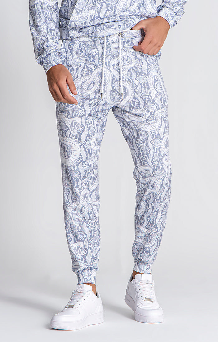 White Sakura Joggers