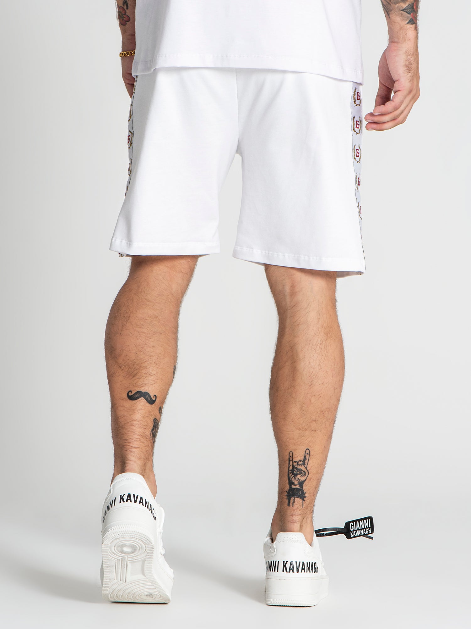 shorts / White Retro Shorts