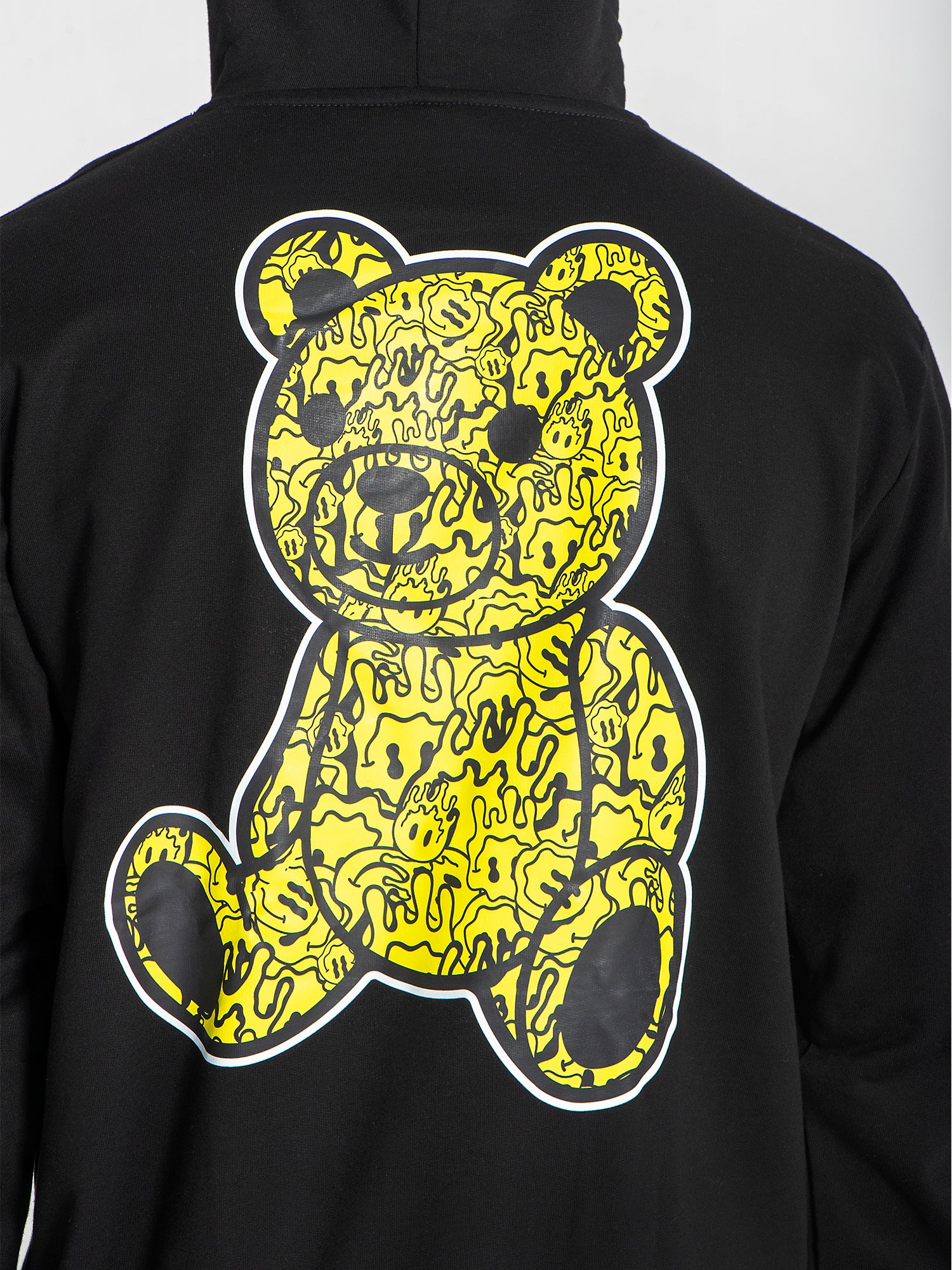 hoodies / Black Smiley Bear Hoodie