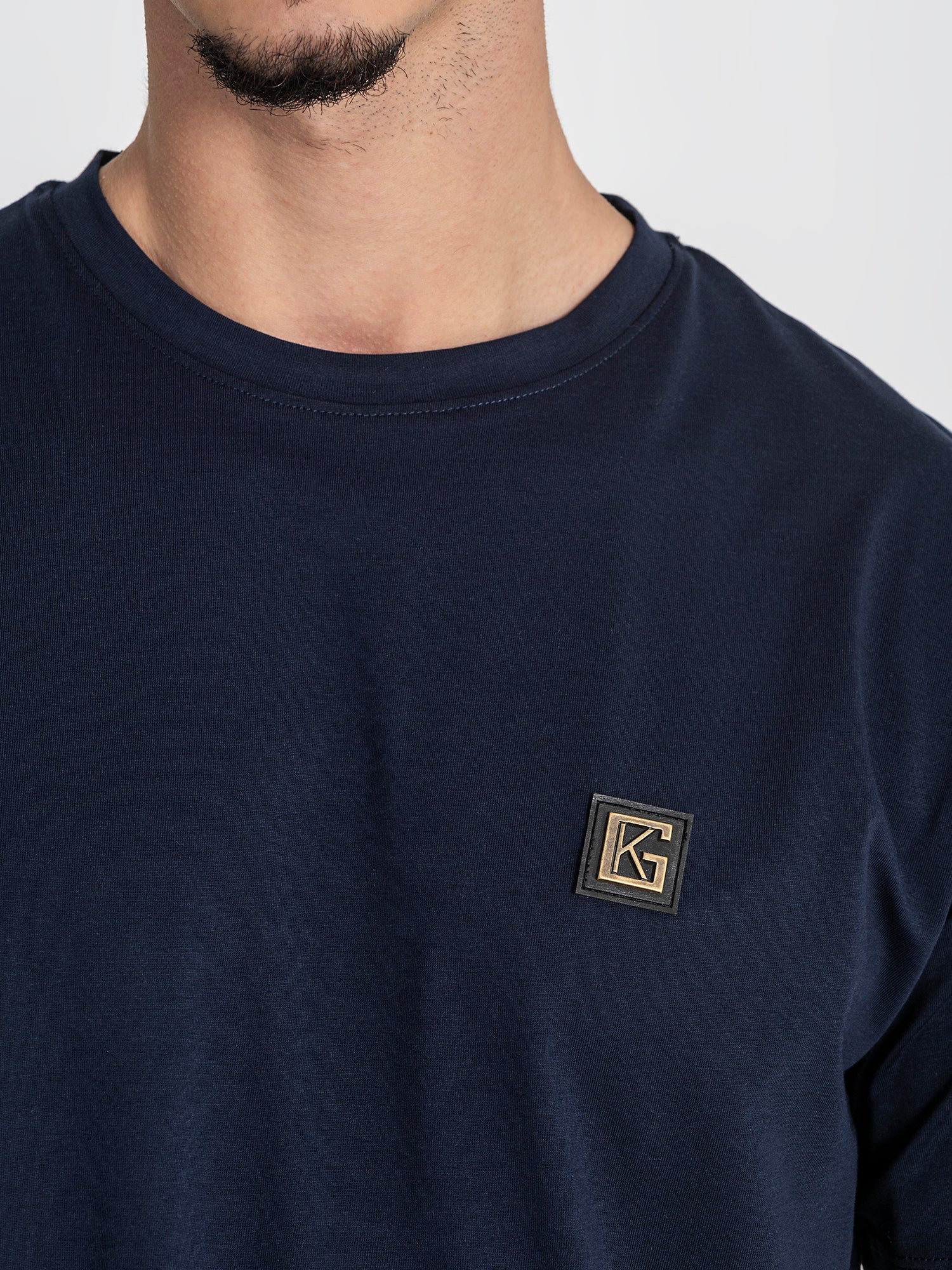 t-shirts / Dark Blue GK Plaque Tee