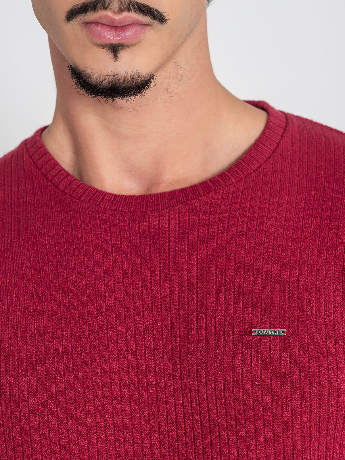 t-shirts / Burgundy Striped Tee