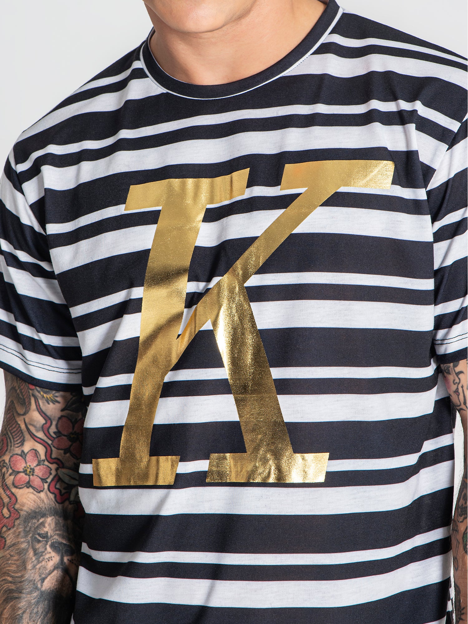 t-shirts / Black K Striped Tee