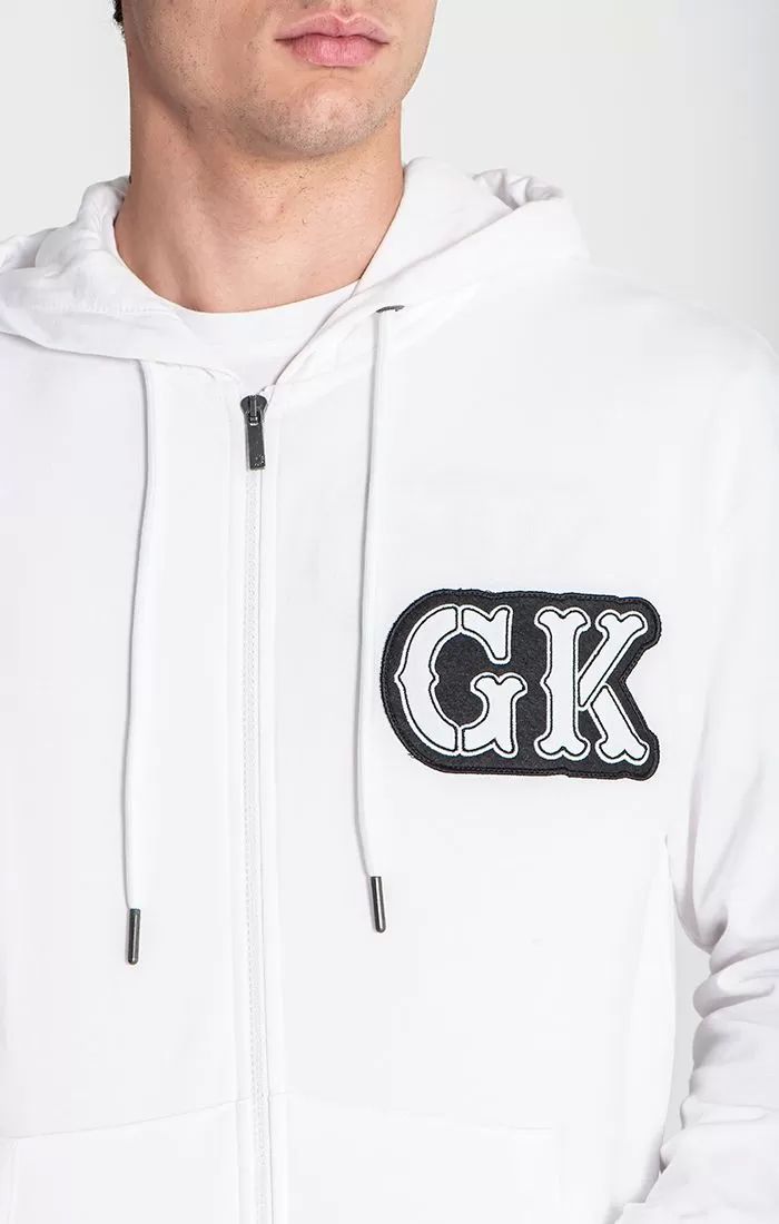 zip jackets / White Hoodie Jacket