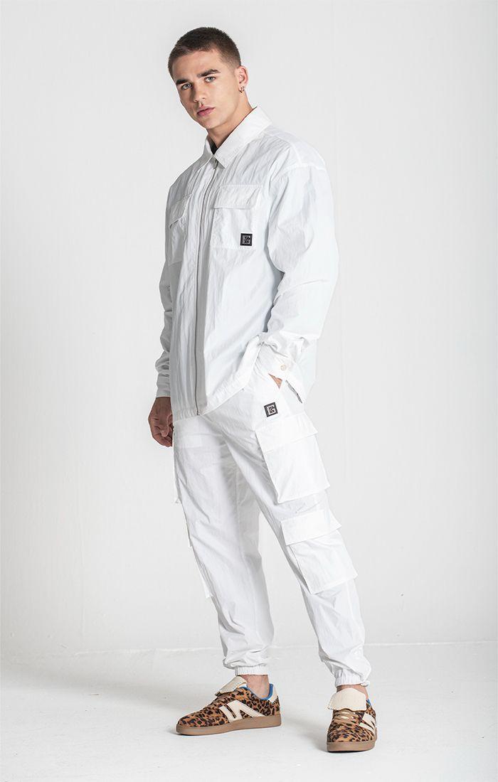 shirts / White Utilitary Overshirt