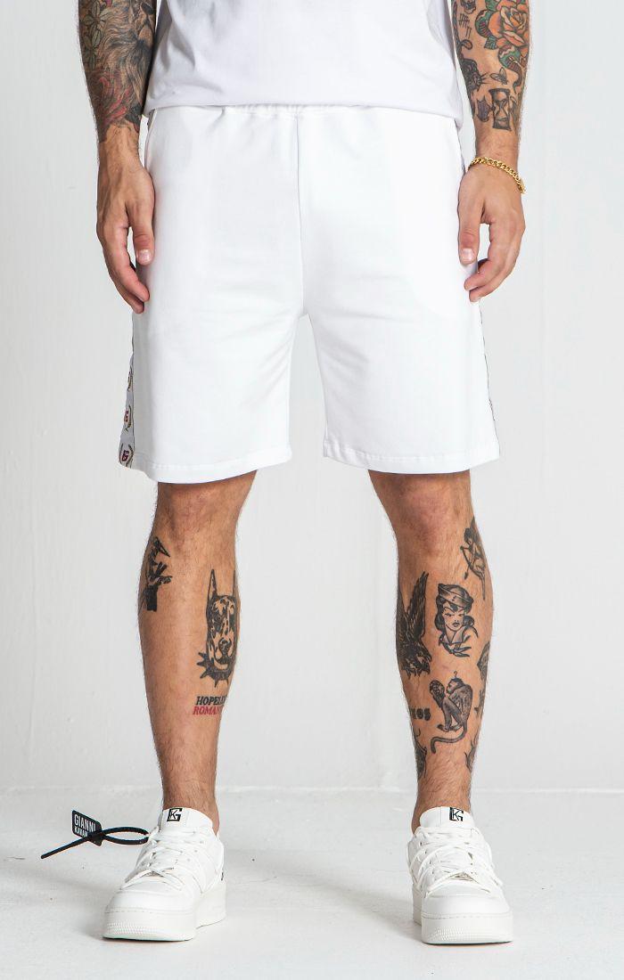 shorts / White Retro Shorts