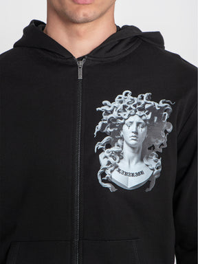 zip jackets / Black Medusa Hoodie Jacket