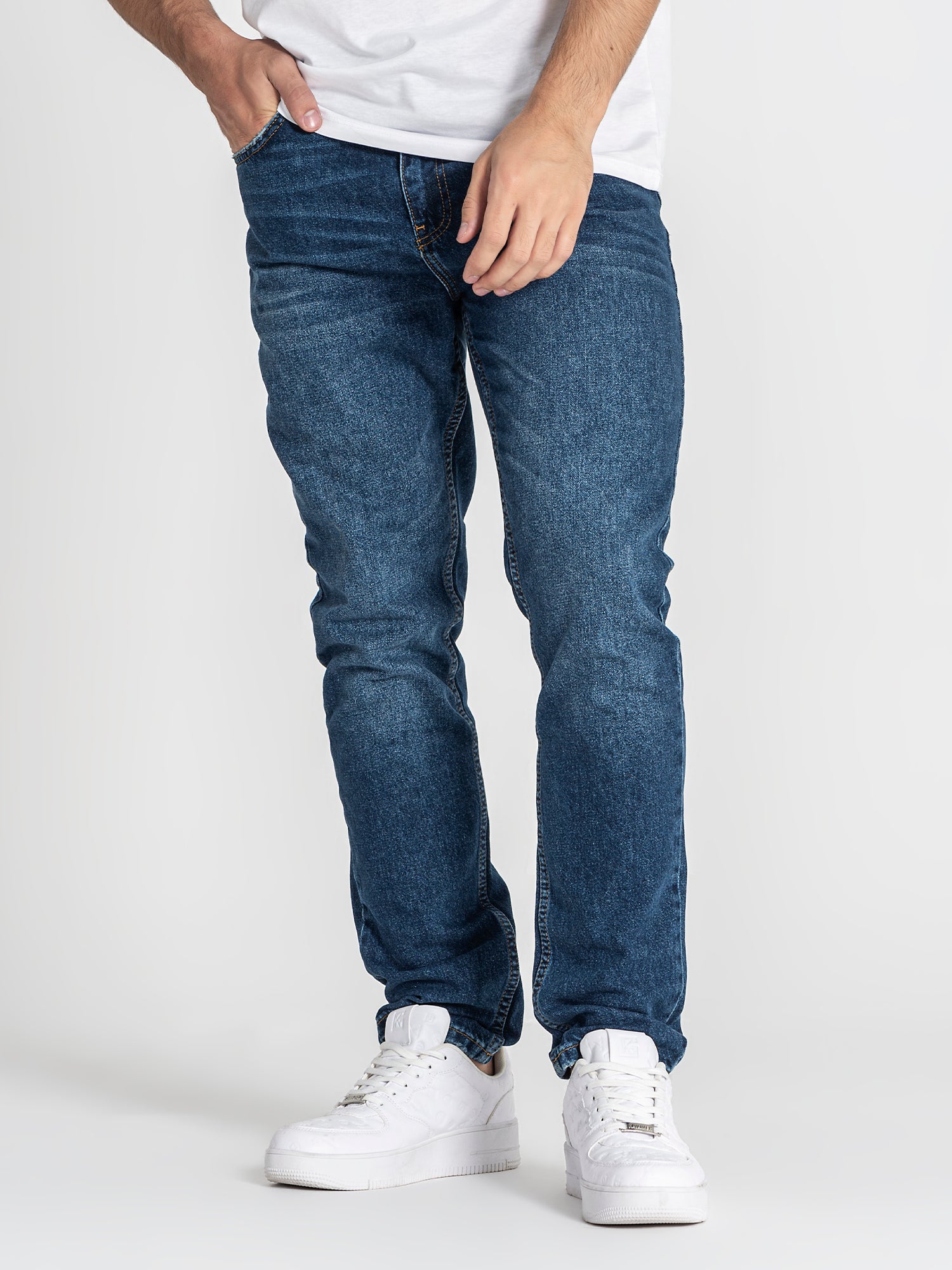 jeans / Dark Blue Core Straight-Leg Jeans