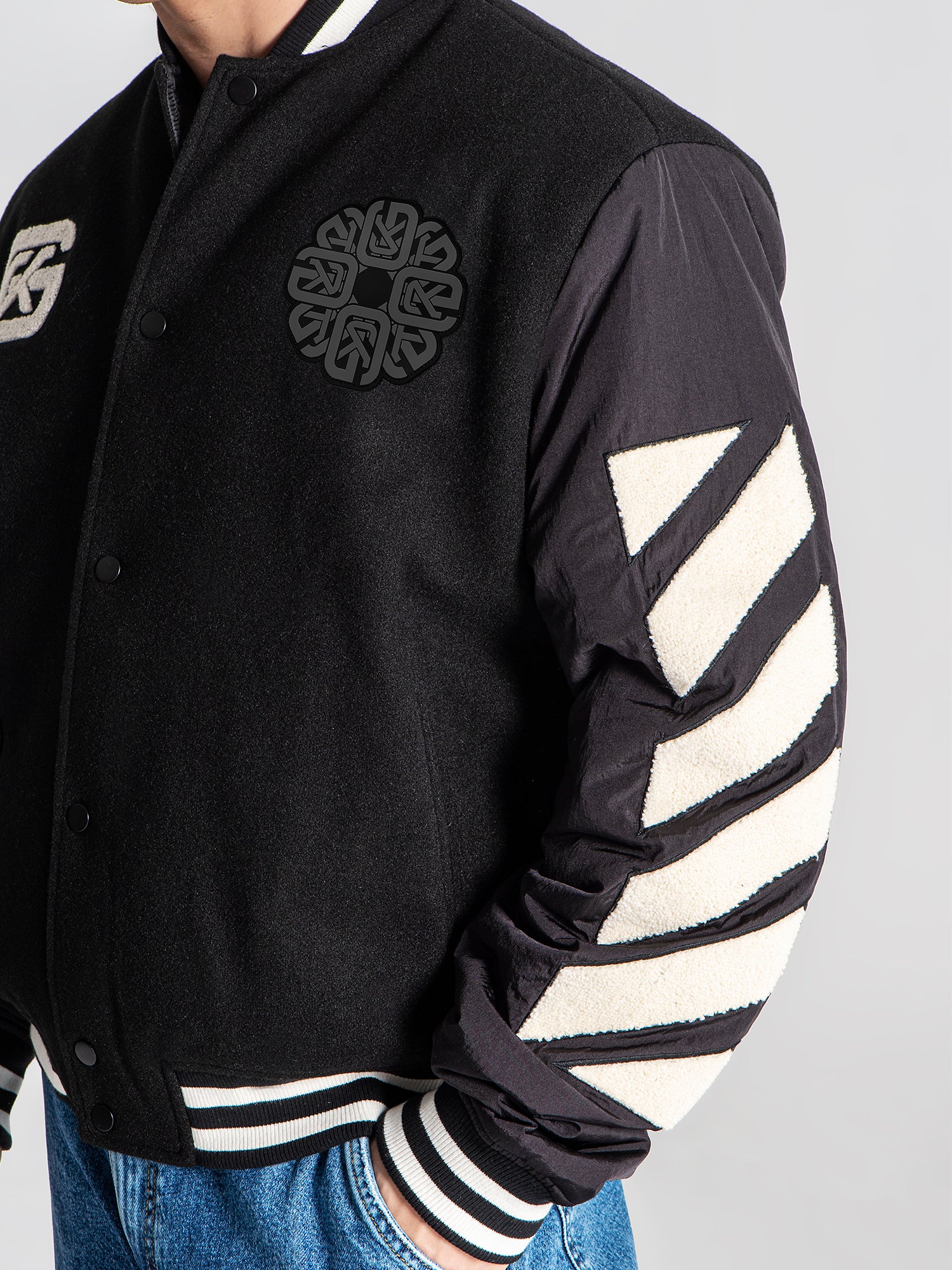 bombers / Black Patches Bomber Jacket