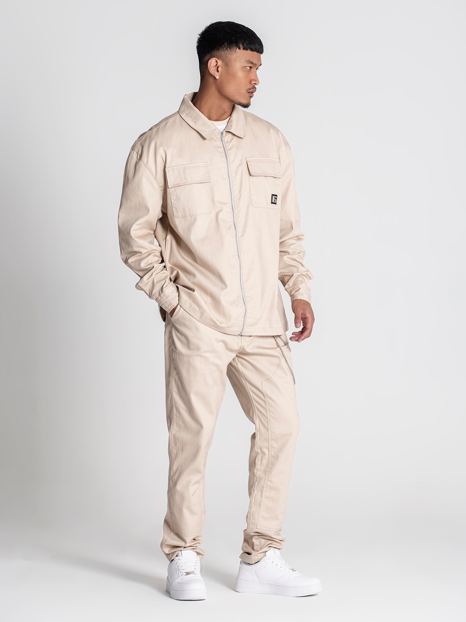 shirts / Beige Los Felices Zip Shirt