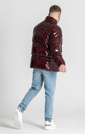 Burgundy Alien Puffer Jacket