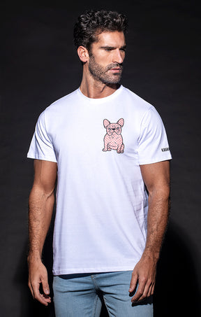 White Anniversary Doggy Tee