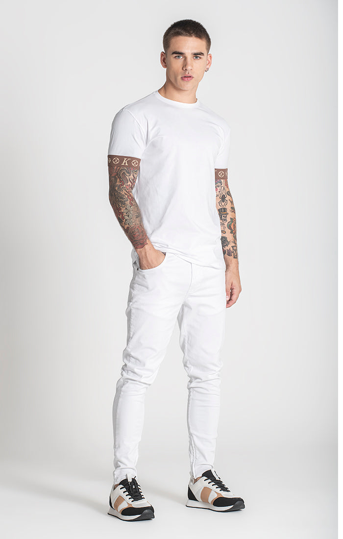 White ChoKo Elastic Tee