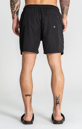 Black Gummy Swimshorts