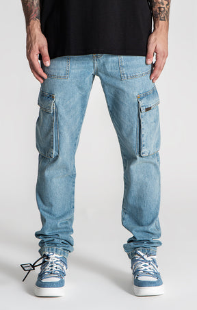 Light Blue Discover Cargo Jeans