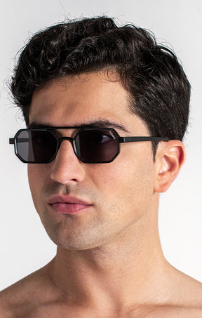 Black Hexa Sunglasses