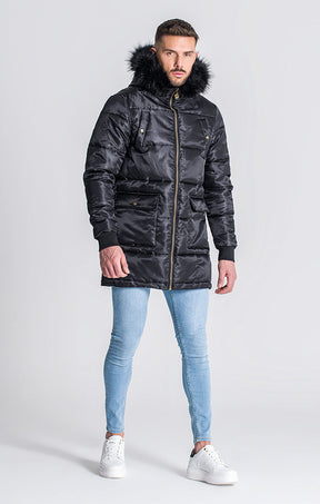 Black Courchevel Coat