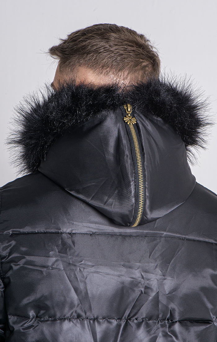 Black Courchevel Coat