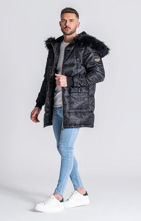 Black Courchevel Coat