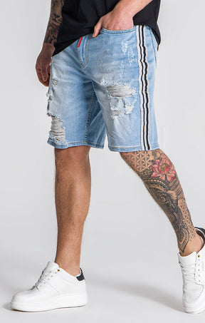 Light Blue Hollywood Denim Shorts